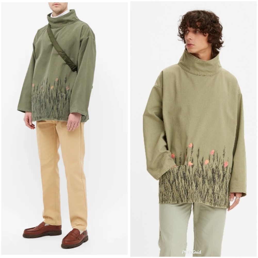 Levi's Vintage Clothing Fisherman Smock Hand-Drawn Camo XS NWT